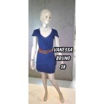 Athé vanessa bruno taille 38 superbe robe doublée manches courtes bleue Athé vanessa bruno taille 38 superbe robe doublée manches courtes bleue