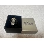 Bague cristaluna esse cristal acrylique noir swarovski 101 502 n1