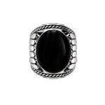 Bague homme argent onyx indiana Bague homme argent onyx indiana