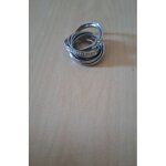 Bague multi anneaux entrelac�s fossil