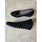 Ballerines noires en velours 38 gabor