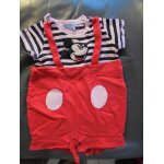 Barboteuse , bloomer , salopette courte - mickey walt disney taille 3 mois