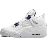 Baskets air jordan 4 chaussures retro metallic purple blanc pour homme taille 42