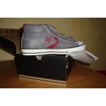 Baskets converse star player 3 v leather mid, 36 gris