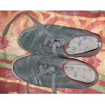 Basket cuir gris kids gmo taille 35
