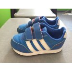 Baskets enfant adidas neo bleu bandes blanche t - 21