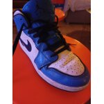 Basket montante nike air 1 r�tro bleu et blanche - 37