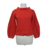 Beau pull rouge À manches bishop & col bateau xs tbe Beau pull rouge À manches bishop & col bateau xs tbe