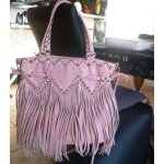 Tres beau sac  main lantadeli franges et clous