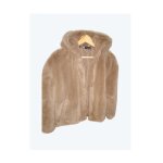 Beige chaperon veste  capuche jacket bolero fourrure beige taille m zara girl blazer