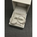 Belle paire de boucles d'oreilles argent 925 26mm mj33