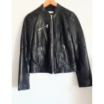 Belle veste en cuir naf naf noir 36