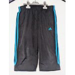 Bermuda adidas climalite noir bandes bleues claires v�tement sport tendance mode enfants