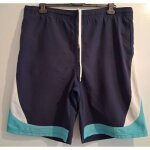Bermuda de bain tricolore avec des poches