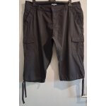 Bermuda cargo grande taille gris
