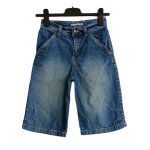 Bermuda en jean bleu delave. 3 suisses. coton. taille 12 ans