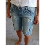 Bermuda en jean trou� d'origine taille 38 only