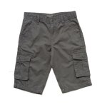 Bermuda vert kaki multipoche. in extenso. coton. taille 8 ans. 125 - 131 cm.