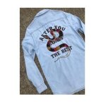 Bershka denim chemise en jean bleu classique brodé dragon serpent broderie after you comes the best veste ... Bershka denim chemise en jean bleu classique brodé dragon serpent broderie after you comes the best veste ...