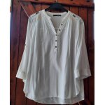 Blouse blanche manches 3 / 4, primark, femme, taille m / 38