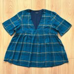 Blouse caroll bleu canard taille 36 Blouse caroll bleu canard taille 36
