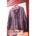 Blouse a carreaux bleus / bleus clairs 44 xxl 3 suisses collection.