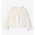 Blouse col vareuse  dentelle fille (vertbaudet)
