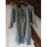 Blouse femme bleu gris taille 50