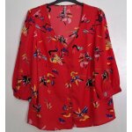 Blouse fluide colore manches 3 / 4
