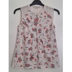 Blouse fluide fleurie et dentelle