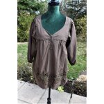 Blouse kaki fonc� vero moda . taille �tiquet�e:m.