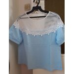 Blouse manches courtes bleue ts neuve shein