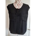 Blouse noire, camaieu, t. 42