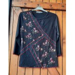 Blouse noire et imprime christine laure, taille 36