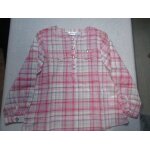 Blouse rose  carreaux, 4 ans