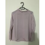 Blouse rose p�le avec manches en dentelle shein taille m / 38