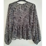 Superbe blouse transparente imprime