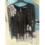 Blouse voile noir taille 34 desigual en tr�s bon �tat