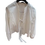 Blouse zara blanche nou�e