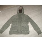 Blouson blend she multipoches, capuche, kaki be