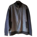 Blouson burberry taille xl gris laine & acrylique doubl� tbe