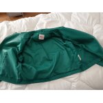 Blouson court vert femme simili cuir