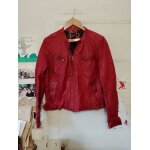Blouson en cuir de vachette rouge 38 m redskins.
