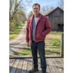 Blouson daniel hechter couleur rouge doubl�