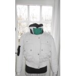 Blouson daniel hechter rversible femme taille 40 blanc et bleu marine