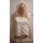 Blouson �cru court zipp� avec une capuche