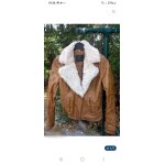Blouson femme zara taille s simili cuir marron clair Blouson femme zara taille s simili cuir marron clair