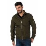 Blouson homme lger schott kaki fonc