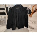 Blouson imitation daim noir