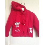 Blouson / manteau bb fille rouge disney les 101 dalmatiens taille 12 / 18 mois ide cadeau
